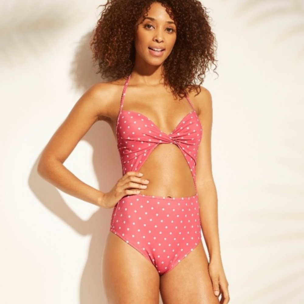 Shade & Shore NWT 38D one-piece bikini bathing suit swimsuit